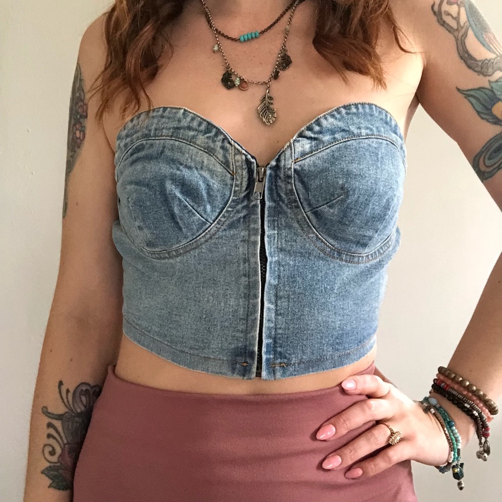 Denim Crop Top